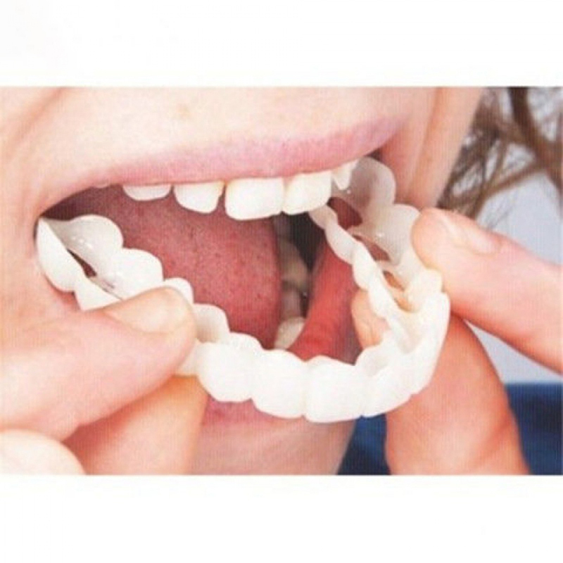 Teeth Whitening For Braces - 完璧なフィット感の入れ歯カバー、ホワイトニング、スナップオンシリコンスマイルベニア、歯、デンタドゥラス、取り外し可能で再利用可能な入れ歯、ブレース