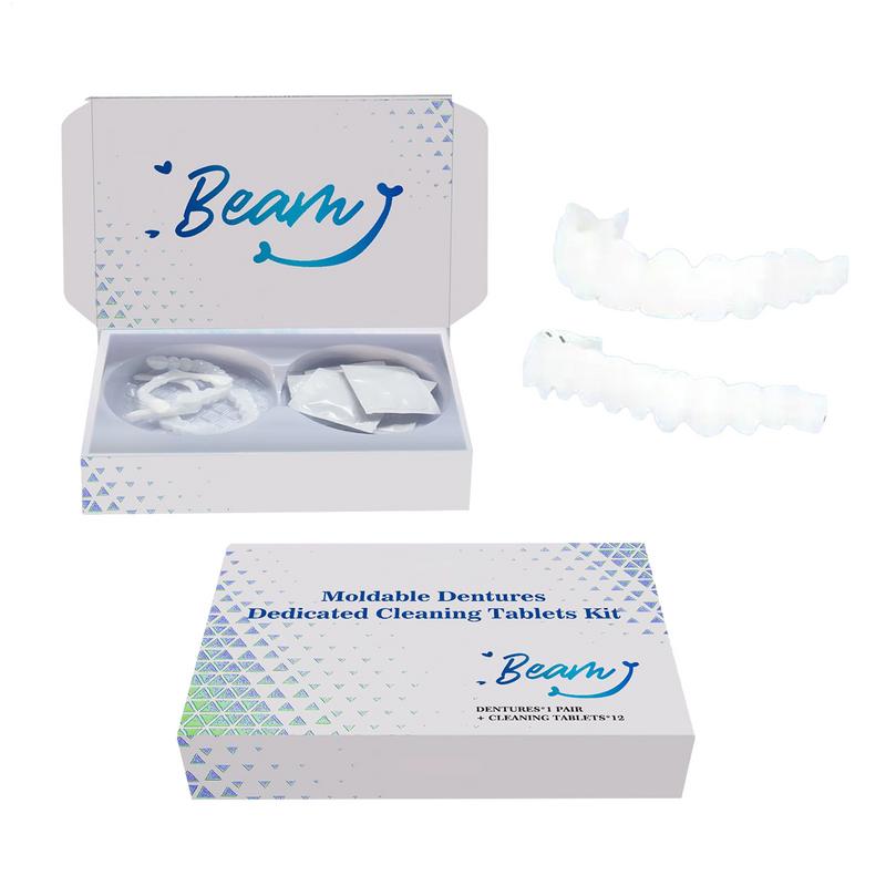 Teeth Whitening For Braces - ベニヤスナップオン歯キットフィット歯ホワイトニング偽歯カバー樹脂偽ブレーススナップオン笑顔ベニア義歯偽の歯