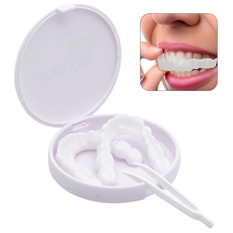 Teeth Whitening For Braces - 義歯偽の歯キットホワイトニング歯間ギャップポータブルブレース歯のギャップを飾る審美歯科美容ツールを強化