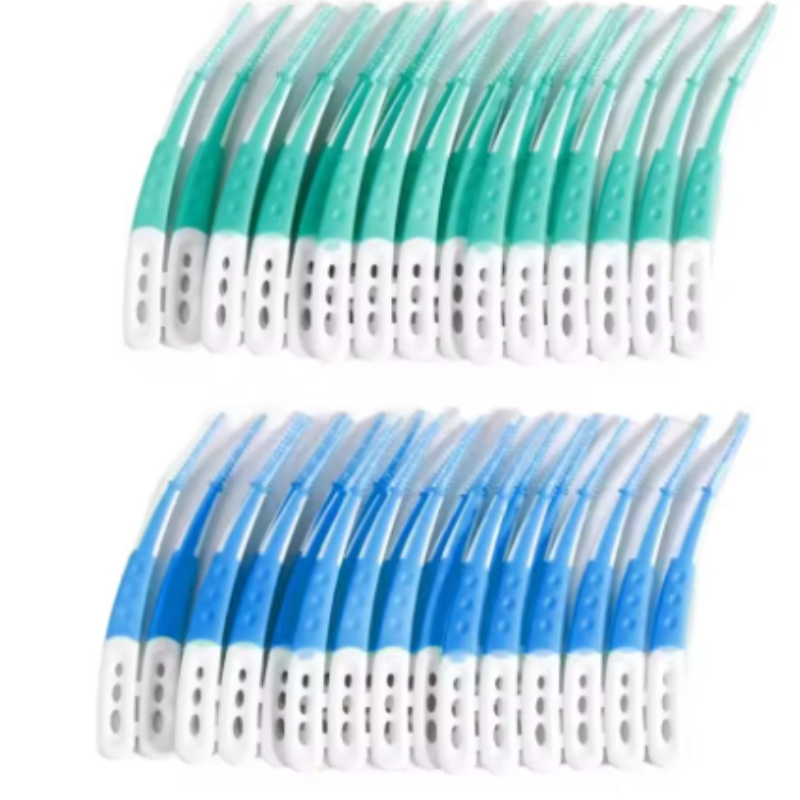 Dental Floss Picks - 60本入り携帯用ソフトデンタルフロスピック、ソフトシリカ歯間ブラシ、使い捨てデンタルピック