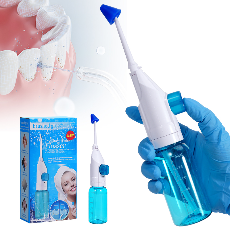 携帯型高圧口腔洗浄器 家庭用 手動式ウォーターデンタルフロス - Dental Floss Picks のレビューと価格