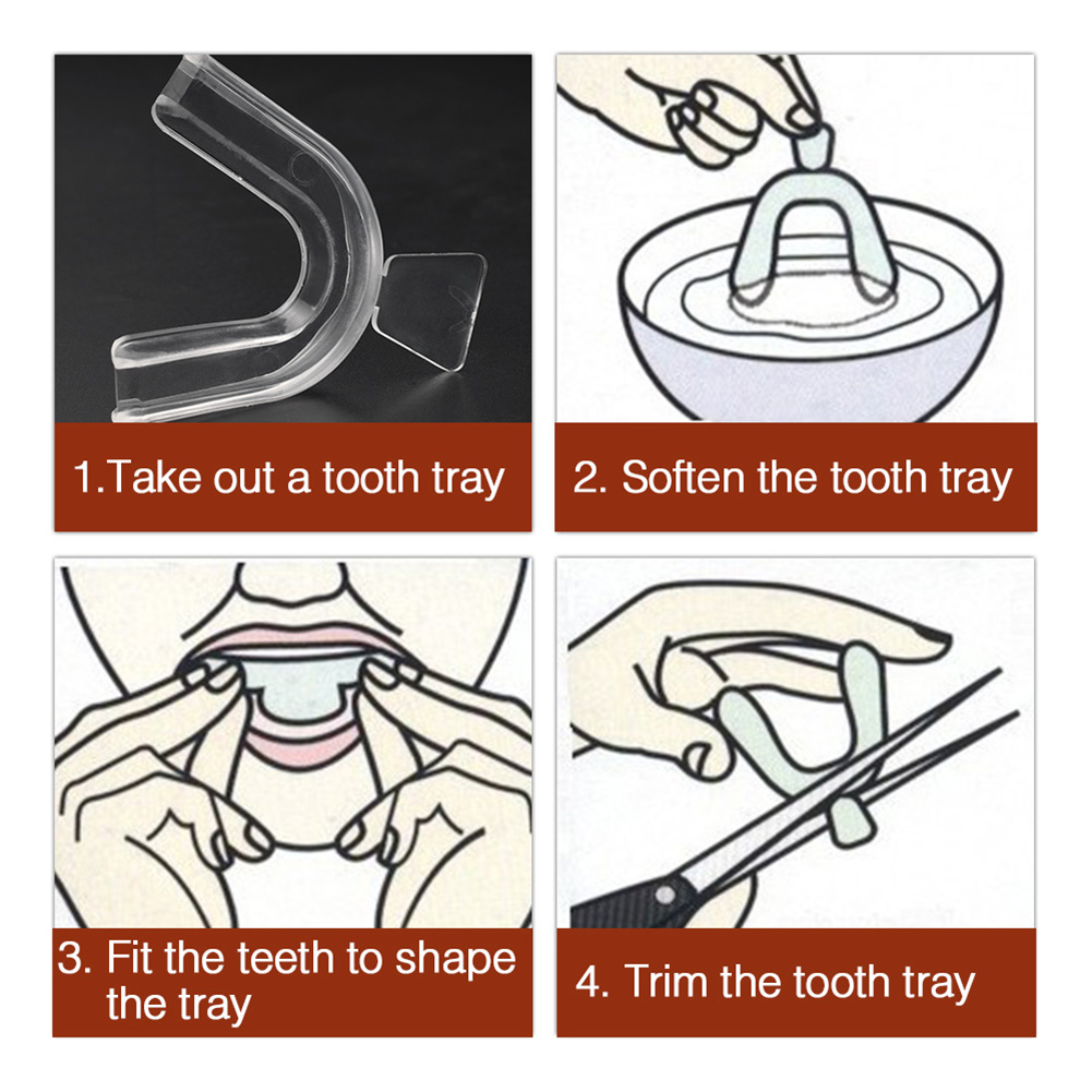 2-10個入りシリコン製マウスガード、歯ぎしり防止用ナイトマ - Teeth Whitening For Trays のレビューと価格