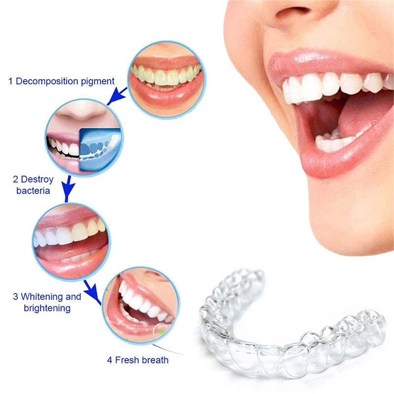 快適フィットシリコンマウスガード、夜用歯ぎしり防止、歯ぎしり - Teeth Whitening For Trays のレビューと価格