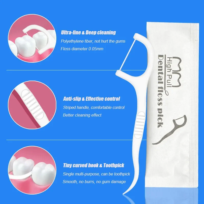 150 個デンタルフロスフロッサーピックつまようじ歯スティッ - Dental Floss Picks のレビューと価格