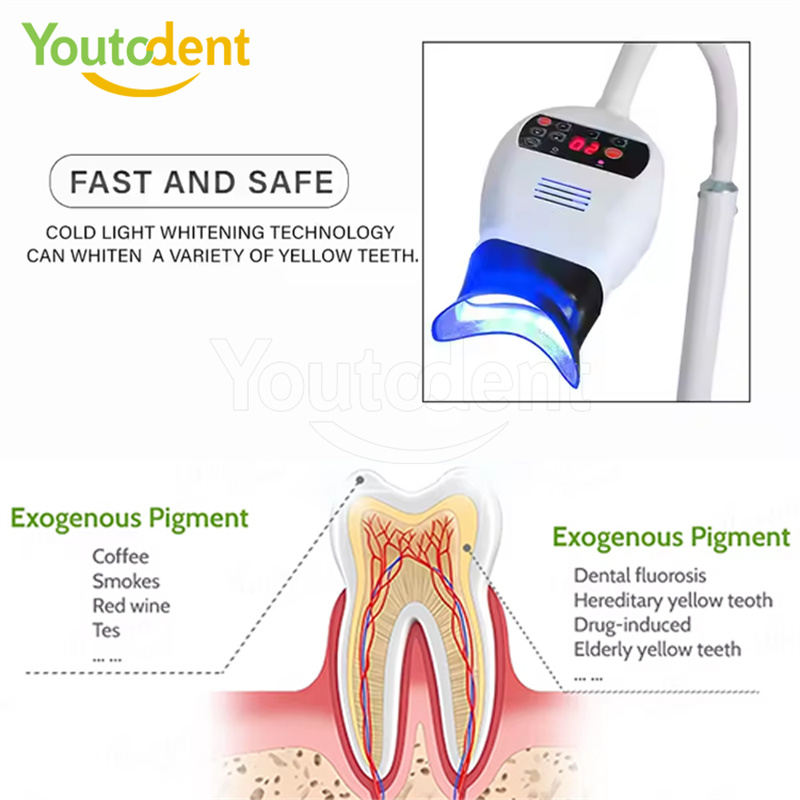 プロフェッショナル歯科 3 色ライトランプ歯ホワイトニングマ - Teeth Whitening Led Light のレビューと価格