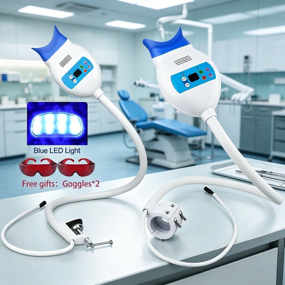 デスクトップ歯科用冷光ホワイトニングマシン 8 LED 3色 - Teeth Whitening Led Light のレビューと価格