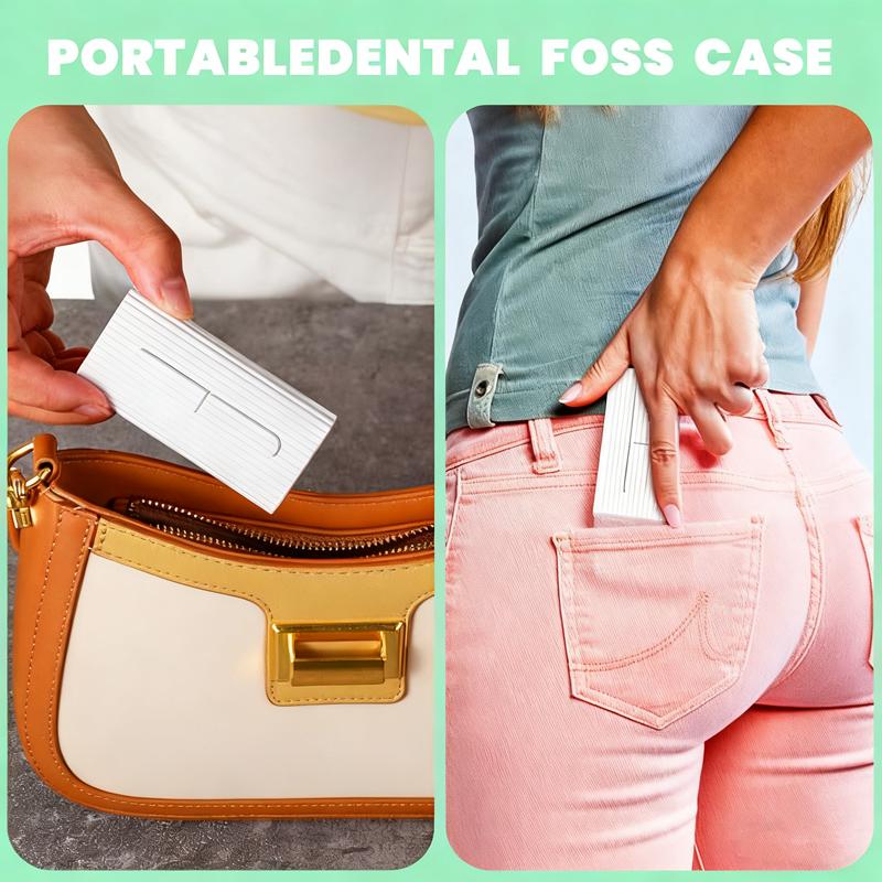 ポータブル自動デンタルフロスディスペンサー ポップアップトラ - Dental Floss Picks のレビューと価格