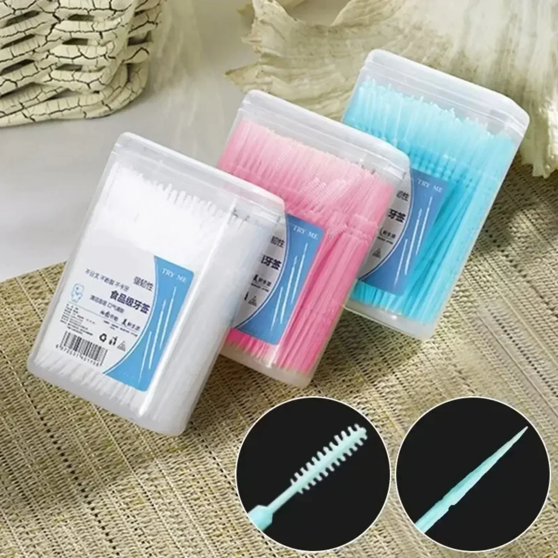 100個入り ダブルヘッド デンタルフロス インターデンタル - Dental Floss Picks のレビューと価格