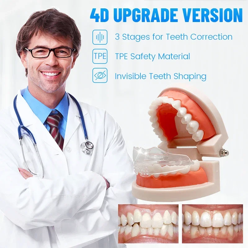 3段階歯科矯正ブレースリテーナー歯列マウスガード歯矯正器スト - Teeth Whitening Mouth Guard のレビューと価格