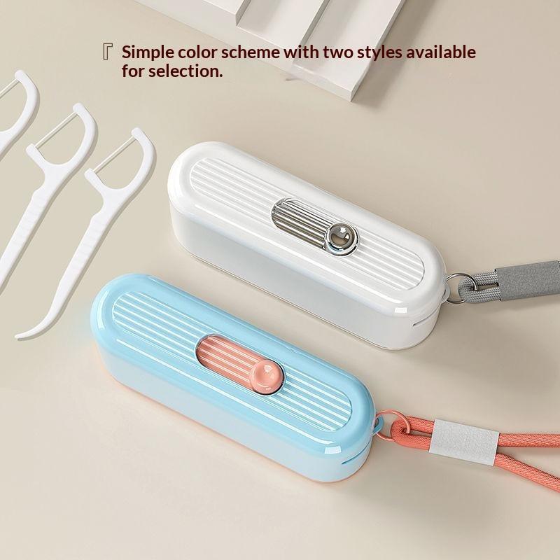 詰め替え可能な自動デンタルフロスピック収納ボックス、携帯用防 - Dental Floss Picks のレビューと価格