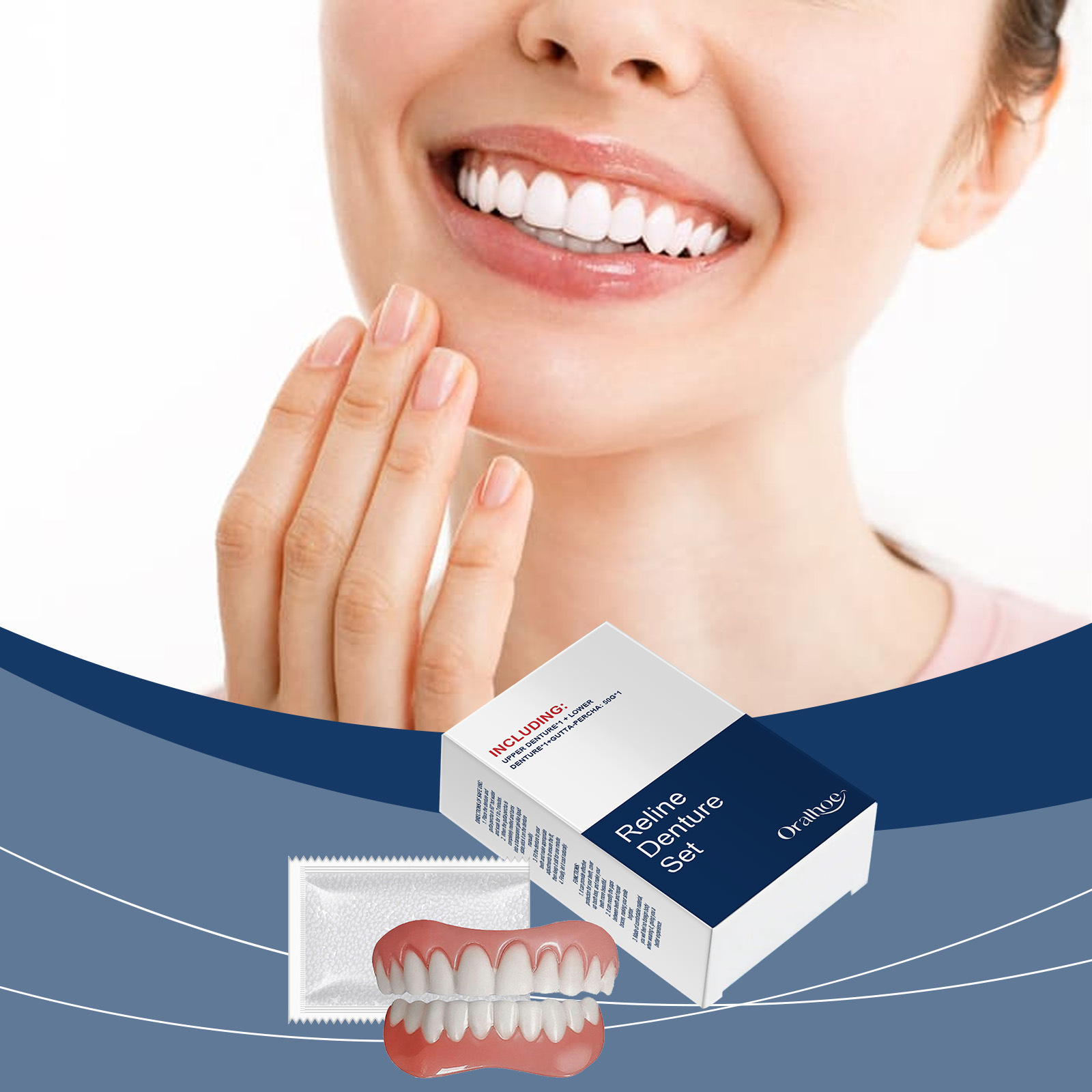 入れ歯、仮歯、一時的な歯、口腔シミュレーション、矯正器具、上 - Teeth Whitening For Braces のレビューと価格
