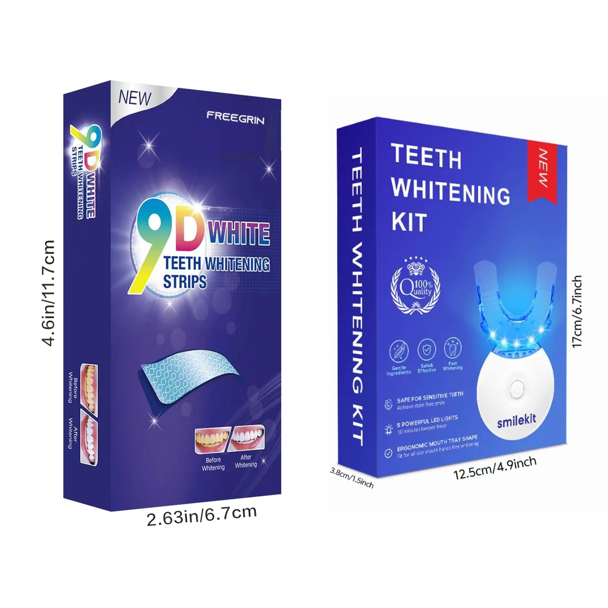 歯のホワイトニングキット - 5X LEDライト歯のホワイト - Teeth Whitening For Trays のレビューと価格