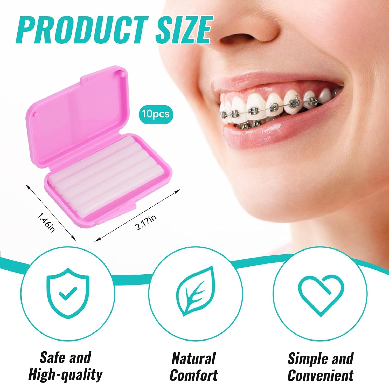 10 ボックス歯科矯正リリーフワックスブレース用歯茎刺激歯の - Teeth Whitening For Braces のレビューと価格