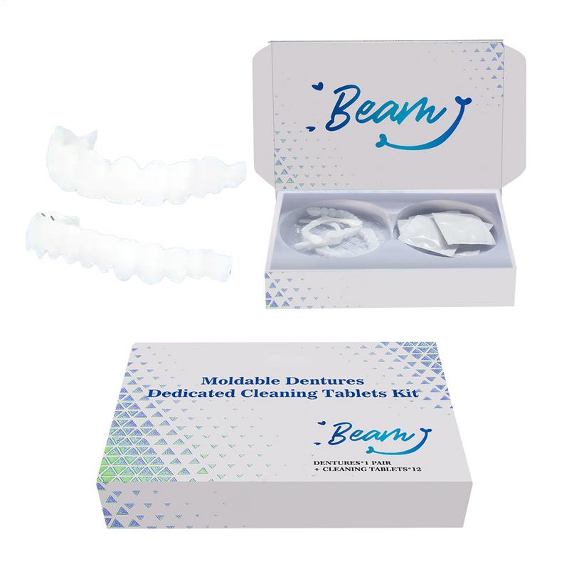 ベニヤスナップオン歯キットフィット歯ホワイトニング偽歯カバー - Teeth Whitening For Braces のレビューと価格