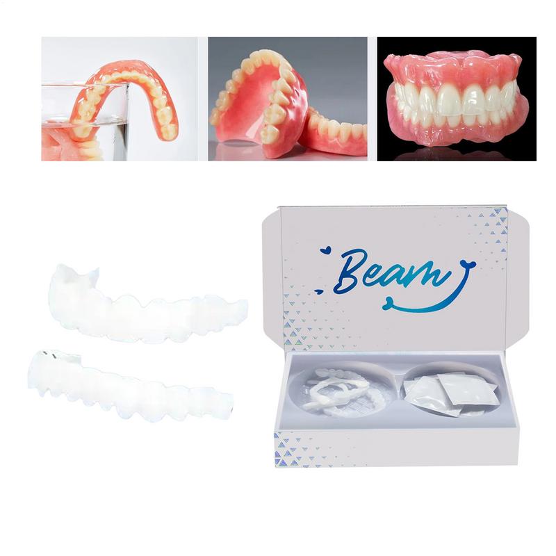 ベニヤスナップオン歯キットフィット歯ホワイトニング偽歯カバー - Teeth Whitening For Braces のレビューと価格