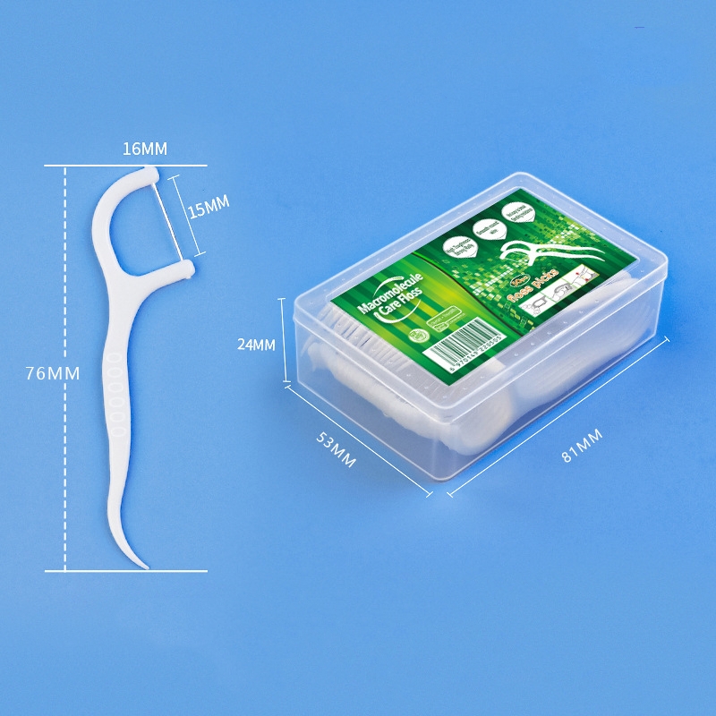 50 個デンタルフロスフロッサーピック歯つまようじスティック - Dental Floss Picks のレビューと価格