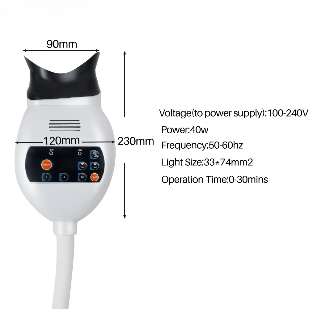 調整可能な3色LED歯のホワイトニング促進器、歯科用コールド - Teeth Whitening Led Light のレビューと価格
