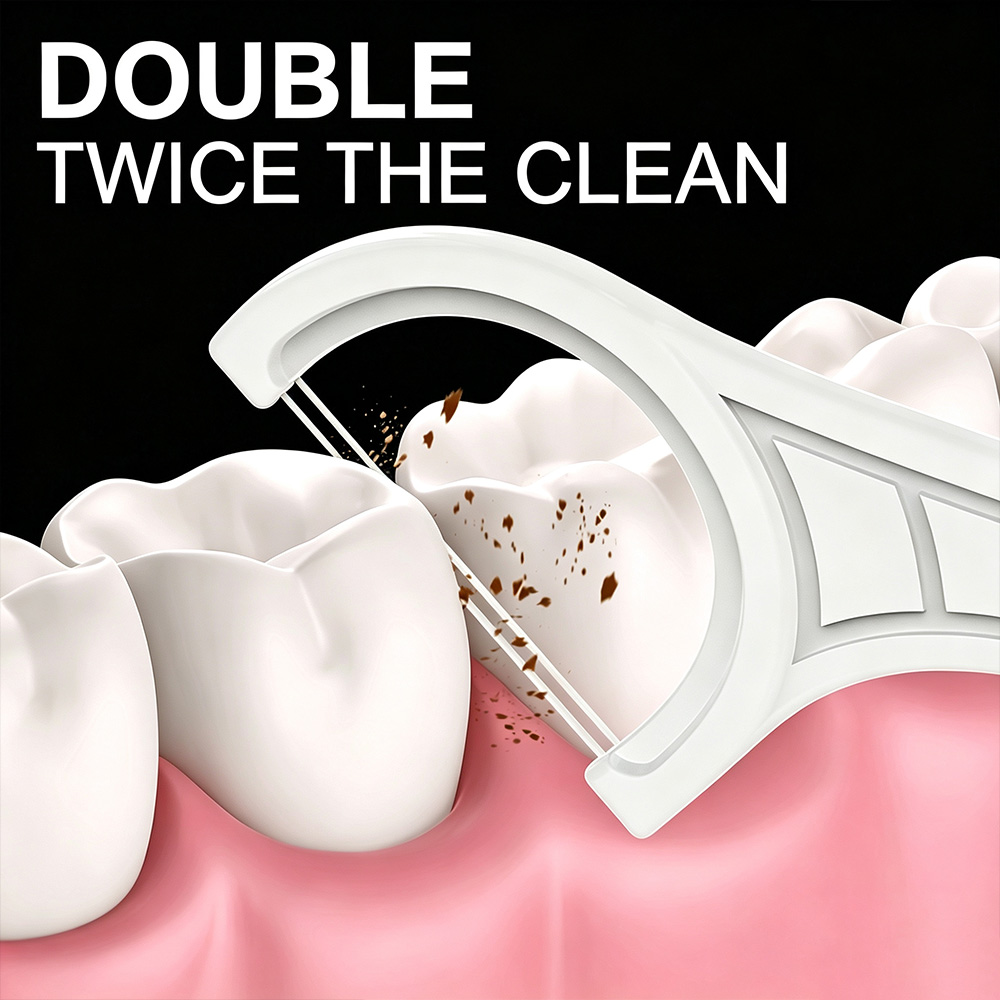 携帯用ダブルデンタルフロスピック折りたたみ式安全歯間ブラシ使 - Dental Floss Picks のレビューと価格
