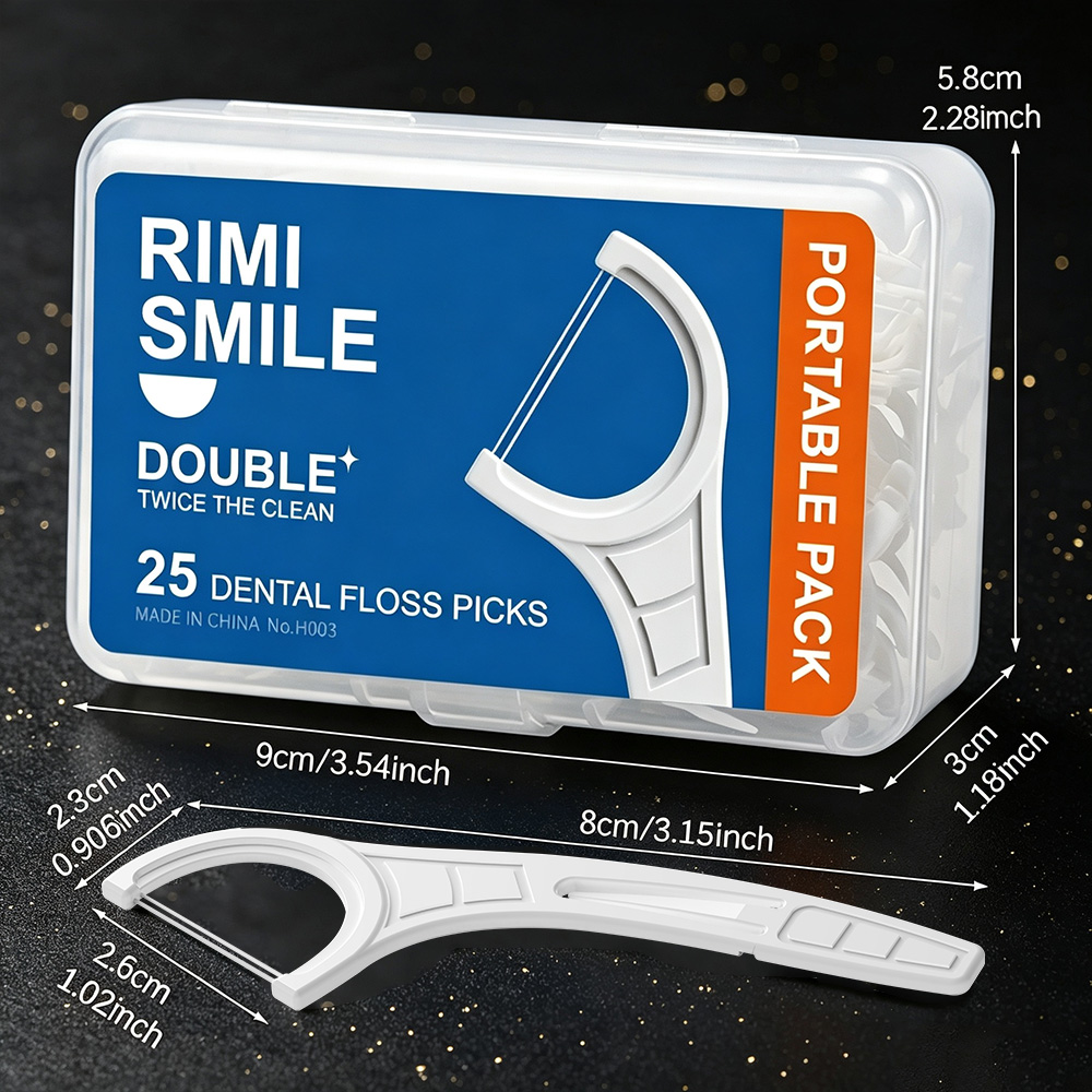 携帯用ダブルデンタルフロスピック折りたたみ式安全歯間ブラシ使 - Dental Floss Picks のレビューと価格