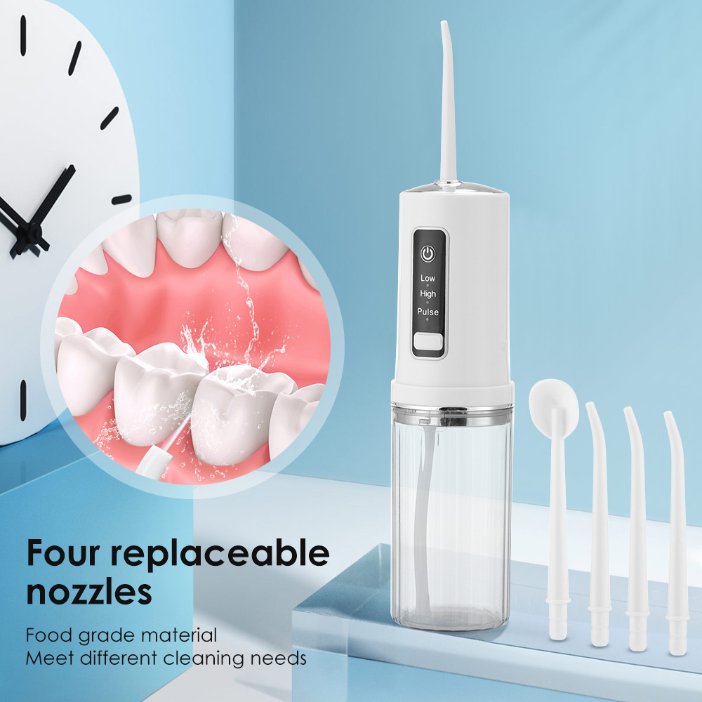 ポータブル口腔洗浄器,ジェットツール,水洗浄装置,230ml - Dental Floss Picks のレビューと価格