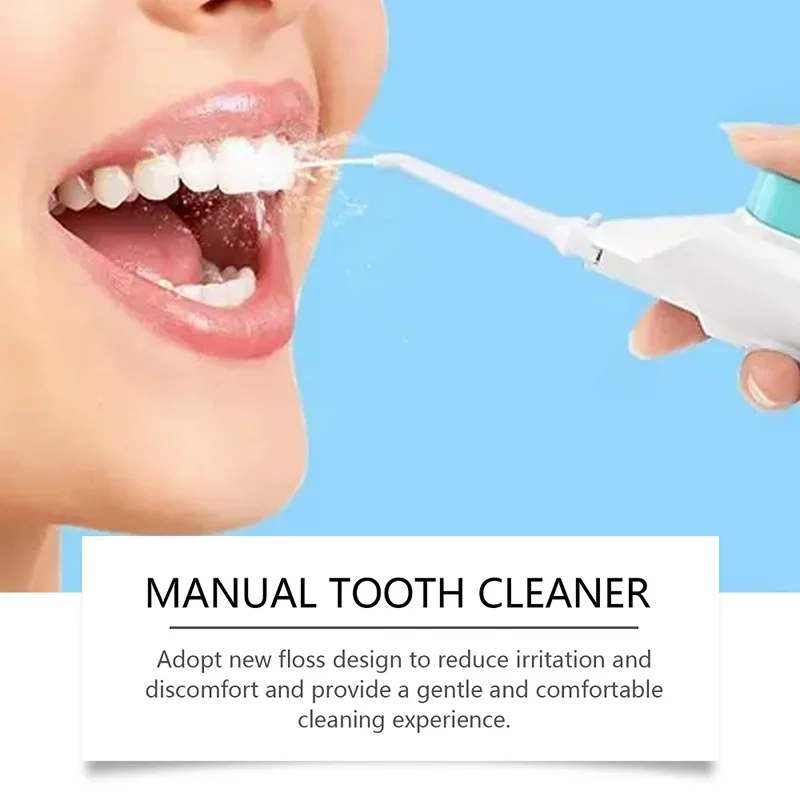 ポータブル高圧口腔洗浄器家庭用デンタルフロス手動水歯ブラシ歯 - Dental Floss Picks のレビューと価格